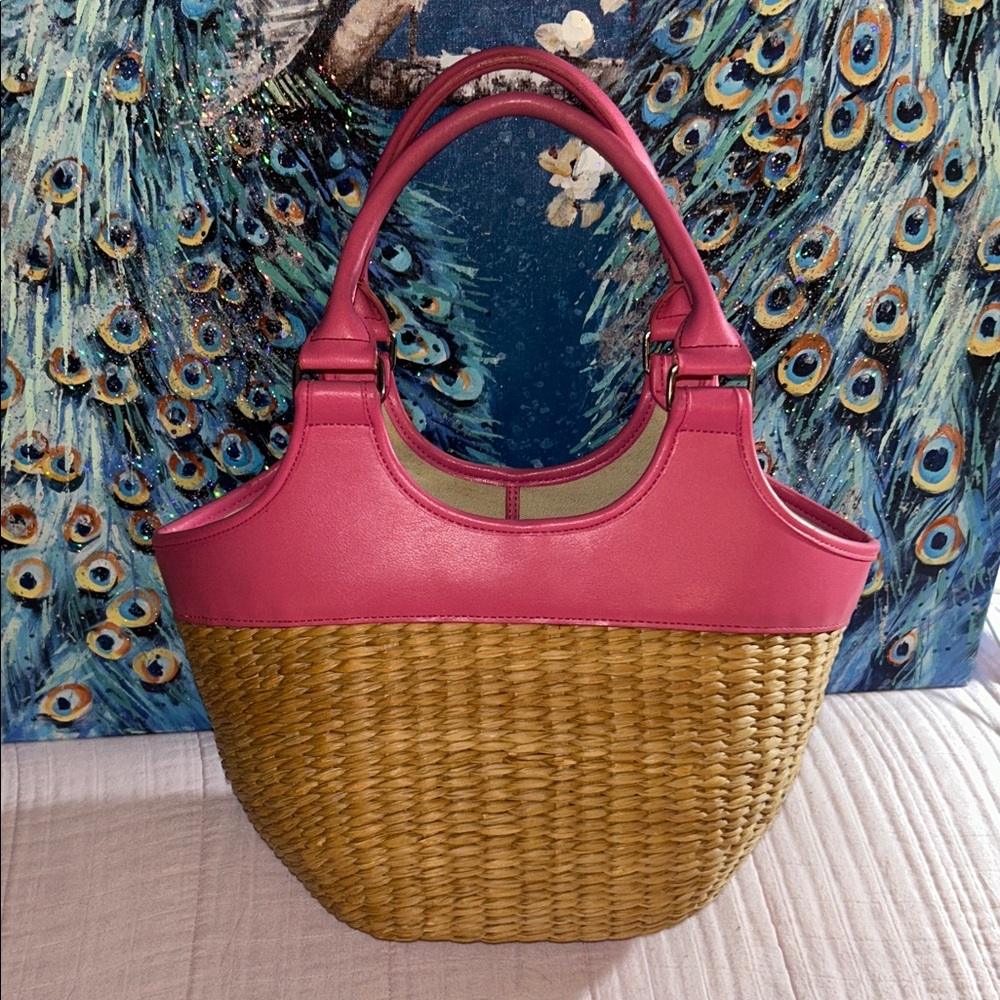 Banana Republic Woven Basket Handbag